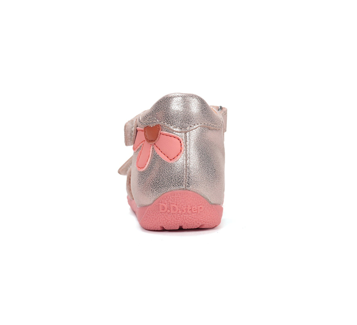 D.D.Step sandale fete piele 20-25 Gold cu floare