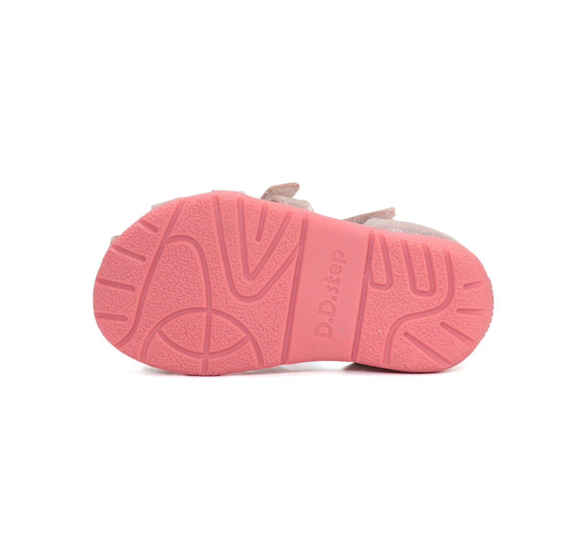 D.D.Step sandale fete piele 20-25 Gold cu floare