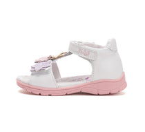 D.D.Step sandale fete Ponte20 supinati 22-27 White cu floricele
