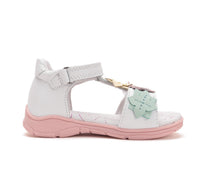 D.D.Step sandale fete Ponte20 supinati 28-33 White cu floricele