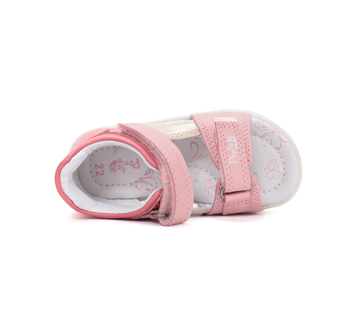 D.D.Step sandale fete Ponte20 supinati 28-33 Hot Pink cu bej