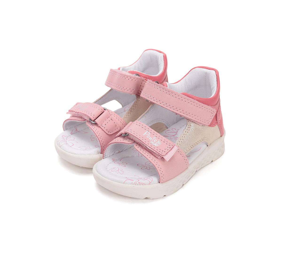 D.D.Step sandale fete Ponte20 supinati 28-33 Hot Pink cu bej