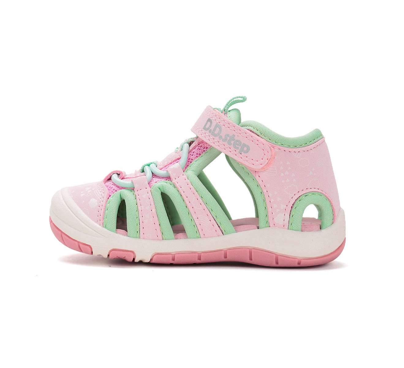 D.D.Step sandale fete "Quick Dry" 20-25 Daisy Pink cu stelute si comete Imagine secundară a produsului