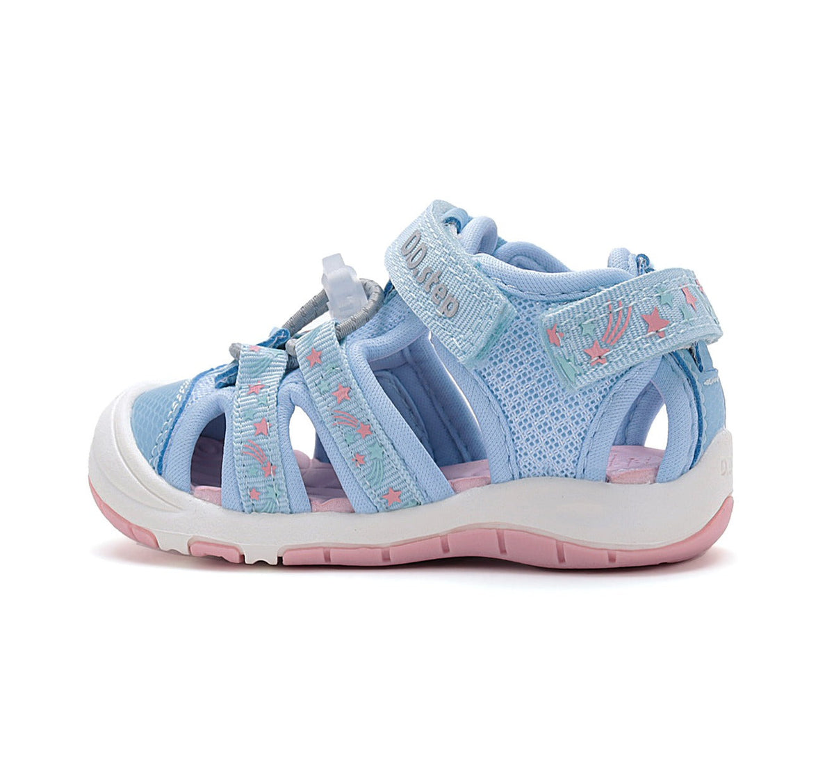 D.D.Step sandale fete "Quick Dry" 26-31 Sky Blue cu stele