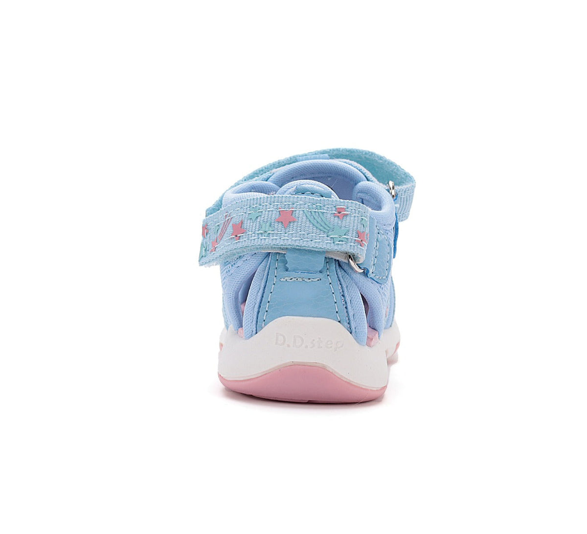 D.D.Step sandale fete "Quick Dry" 26-31 Sky Blue cu stele