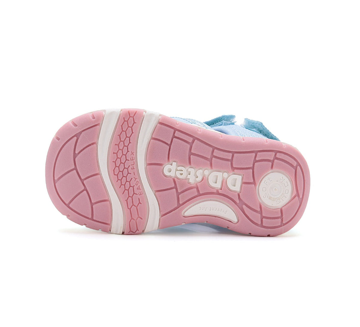 D.D.Step sandale fete "Quick Dry" 26-31 Sky Blue cu stele