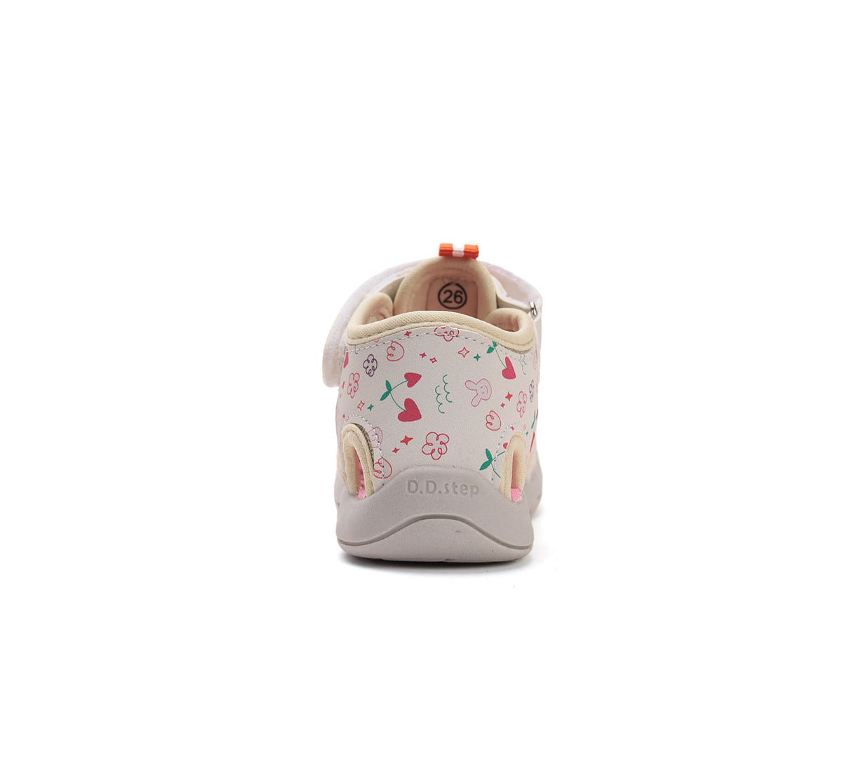 D.D.Step sandale fete "Quick Dry" 20-25 Cream cu flori