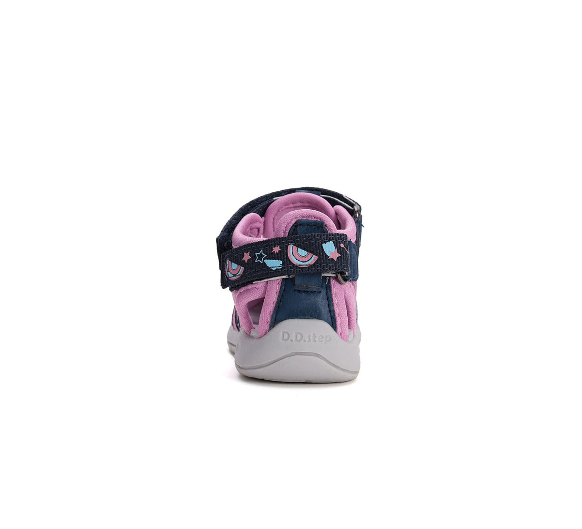 D.D.Step sandale fete "Quick Dry" 26-31 Mauve cu curcubeu