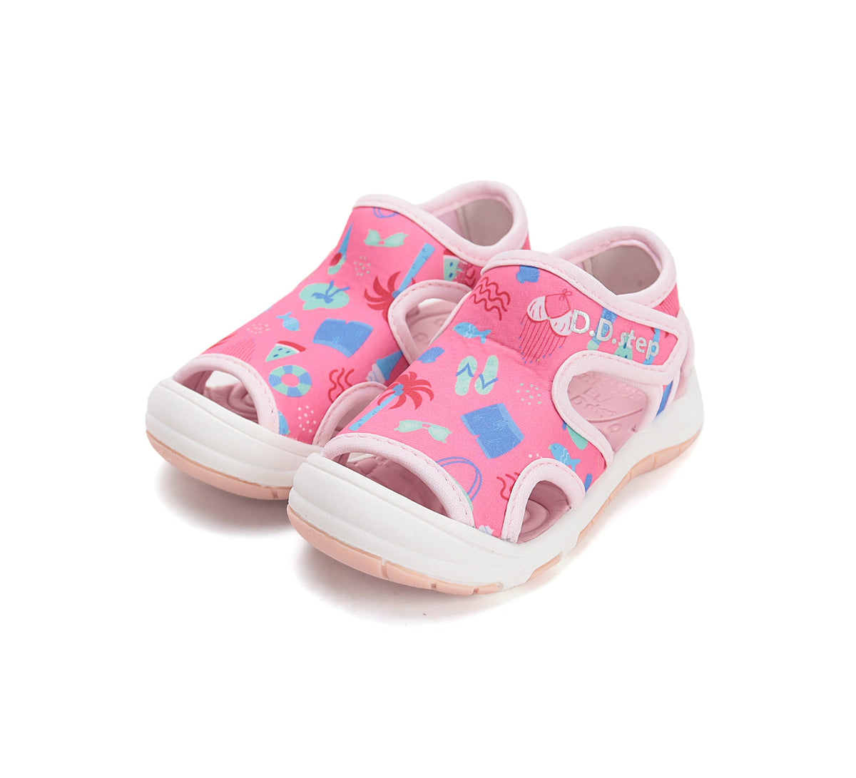 D.D.Step sandale fete"Quick Dry" 20-31 Daisy Pink Beach Imagine principală a produsului