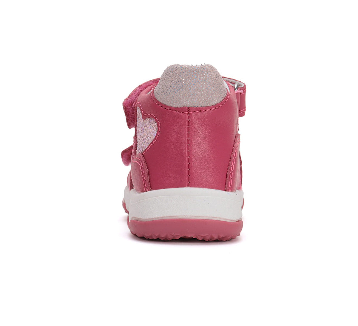 D.D.Step sandale fetite 26-31 Dark Pink cu inimoara