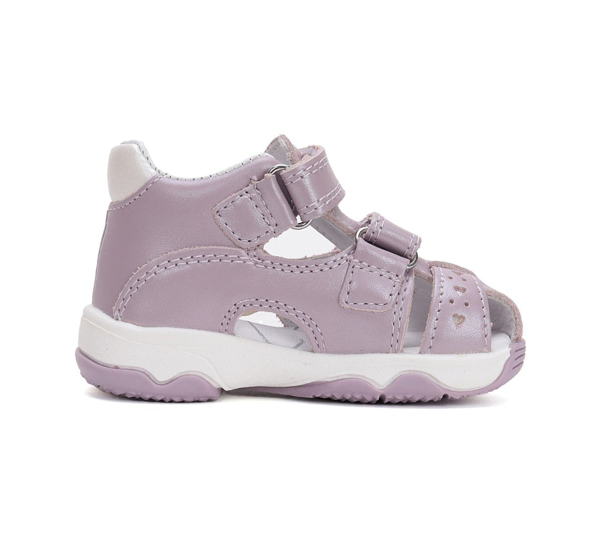 D.D.Step sandale fetite 20-25 Mauve cu inimoara