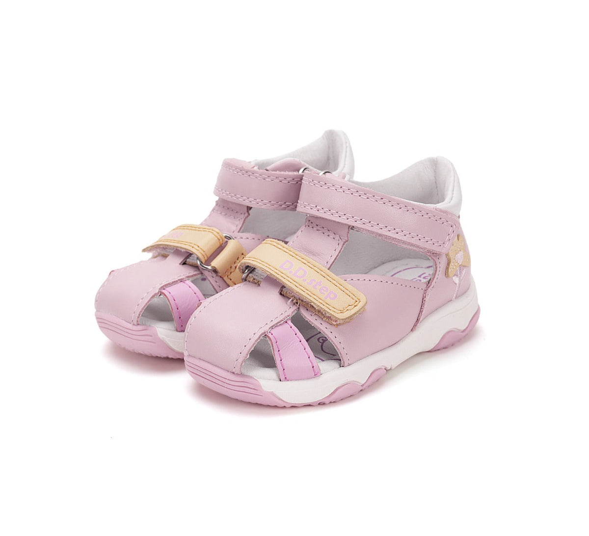 D.D.Step sandale fetite 20-25 Pink cu floare