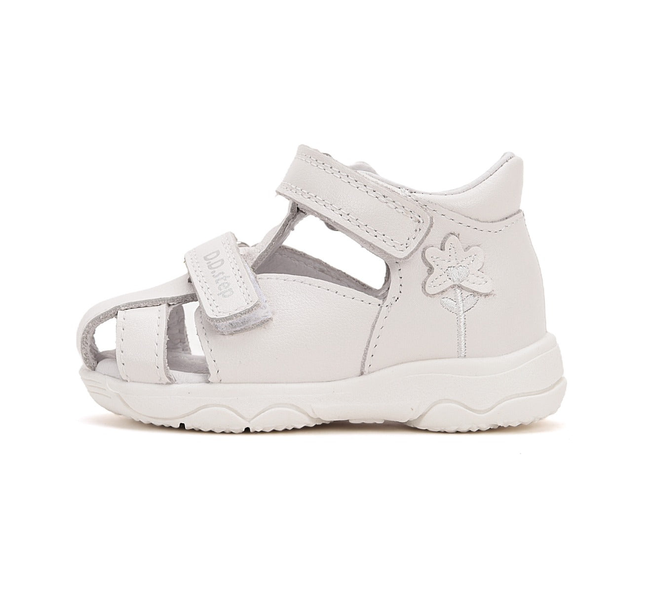 D.D.Step sandale fetite 20-25 White cu floare Imagine secundară a produsului