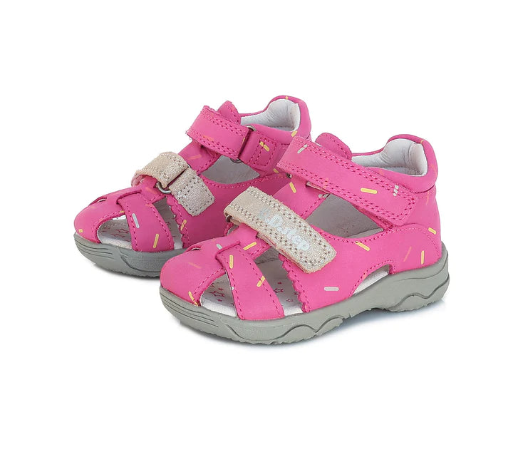 D.D.Step sandale fetite 26-31, Dark Pink Imagine secundară a produsului