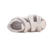 D.D.Step sandale fetite 20-25 White cu inimoara