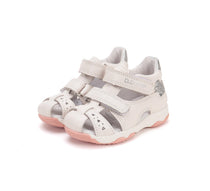 D.D.Step sandale fetite 20-25 White cu inimoara