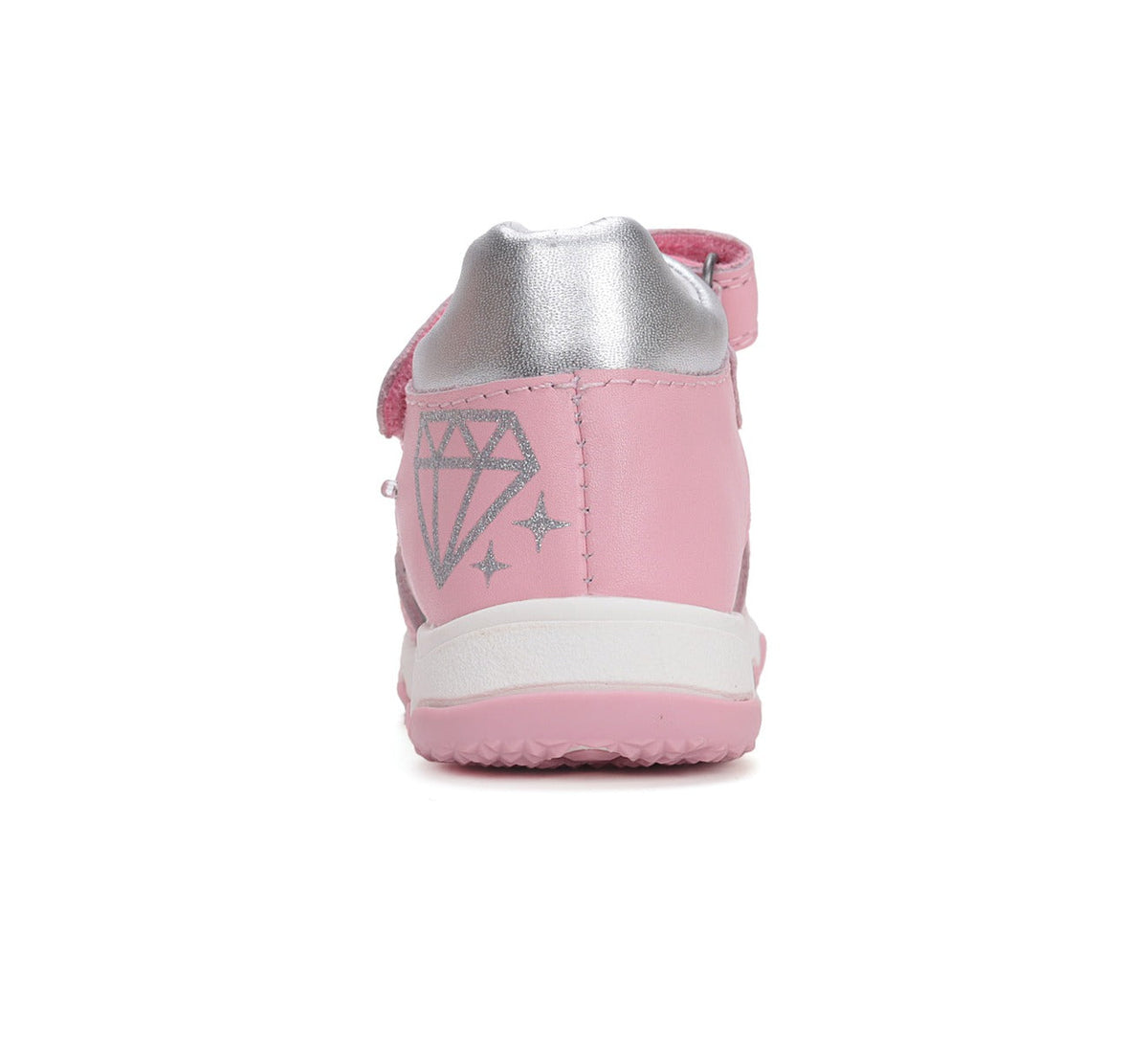 D.D.Step sandale fetite cu LED 26-31 Daisy Pink cu diamante