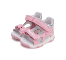 D.D.Step sandale fetite cu LED 26-31 Daisy Pink cu diamante