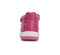 D.D.Step sandale fetite cu LED 20-25 Dark Pink cu fluturasi