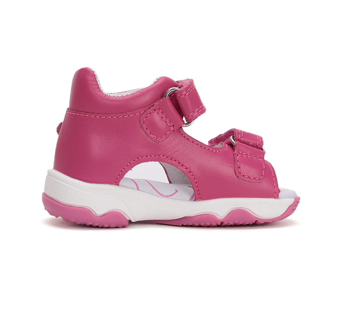 D.D.Step sandale fetite cu LED 20-25 Dark Pink cu fluturasi