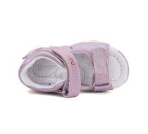D.D.Step sandale fetite cu LED 26-31 Mauve cu fluturasi