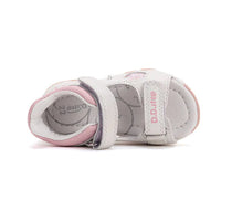 D.D.Step sandale fetite cu LED 26-31 White cu diamante