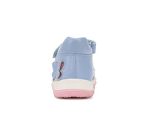 D.D.Step sandale fetite cu LED 26-31 Sky Blue cu fluturasi