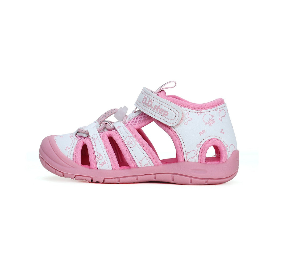 D.D.Step sandale fetite "Quick Dry" 26-31 Pink animale marine