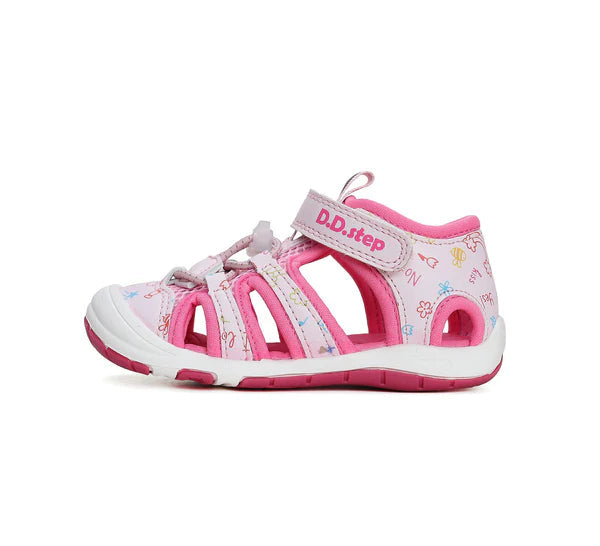 D.D.Step sandale fetite "Quick Dry" 26-31 Dark Pink kiss