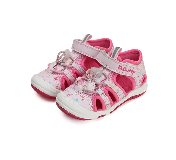 D.D.Step sandale fetite "Quick Dry" 26-31 Dark Pink kiss