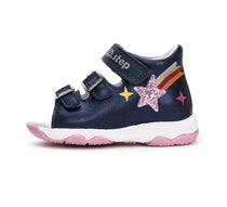 D.D.Step sandale fetite Sun Reactive 20-25 Royal Blue cu stea