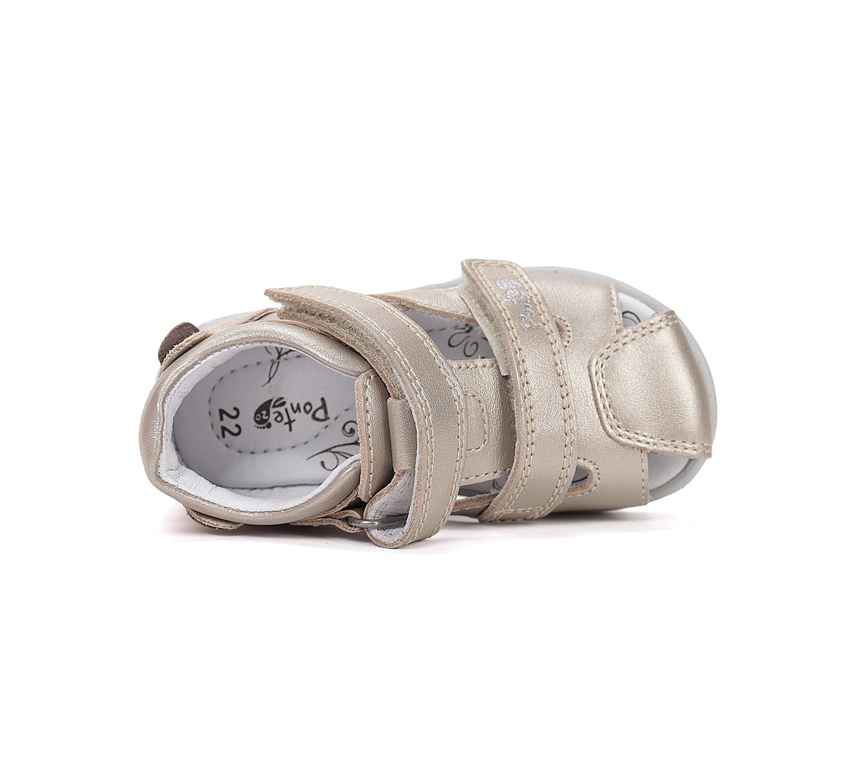 D.D.Step sandale fete Ponte20 supinati 22-27 Gold cu ursulet