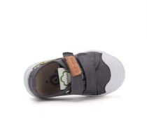 D.D.Step tenisi baieti 20-25 Dark Grey cu crocodil