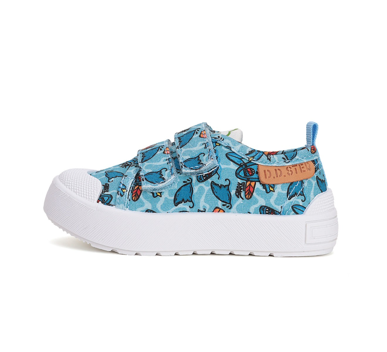 D.D.Step tenisi baieti 20-25 Sky Blue cu Surf Imagine secundară a produsului