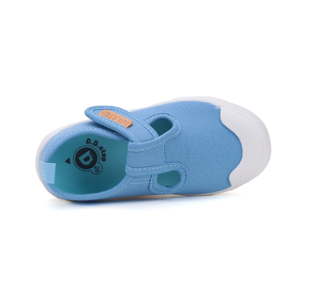 D.D.Step tenisi baieti decupati 26-31 Bermuda Blue simplu