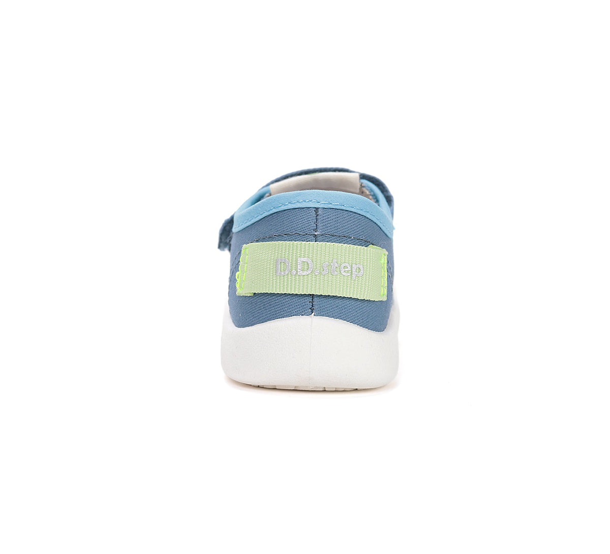 D.D.Step tenisi baieti din panza 28-33 Aero Blue cu dungi