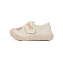 D.D.Step tenisi baieti din panza 22-27 Cream cu catel