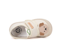 D.D.Step tenisi baieti din panza 22-27 Cream cu catel