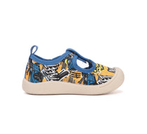 D.D.Step tenisi baieti decupati din panza 22-33 Aero Blue Never
