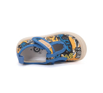 D.D.Step tenisi baieti decupati din panza 22-33 Aero Blue Never