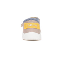 D.D.Step tenisi baieti din panza 22-27 Cream cu dungi
