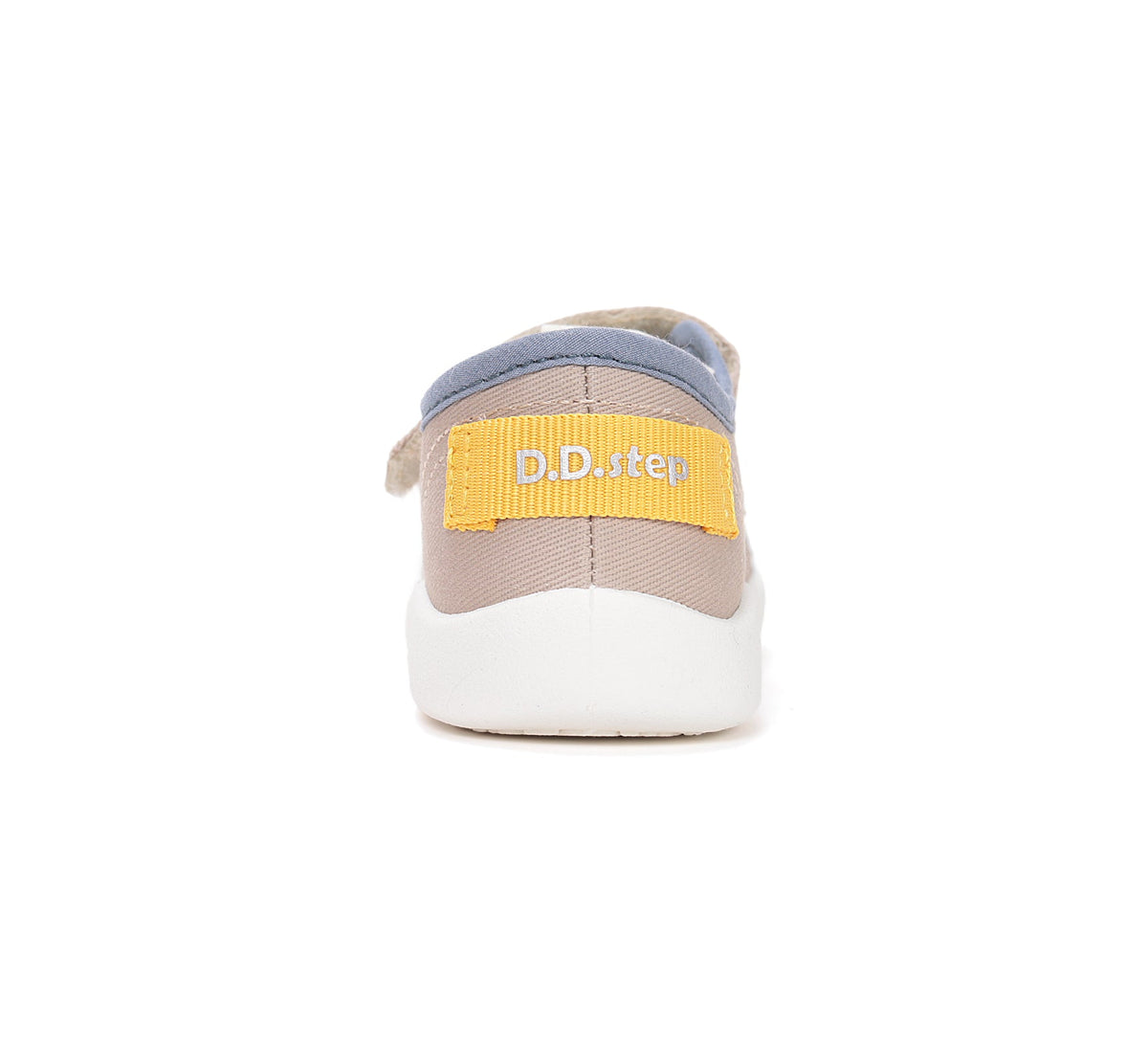 D.D.Step tenisi baieti din panza 22-27 Cream cu dungi