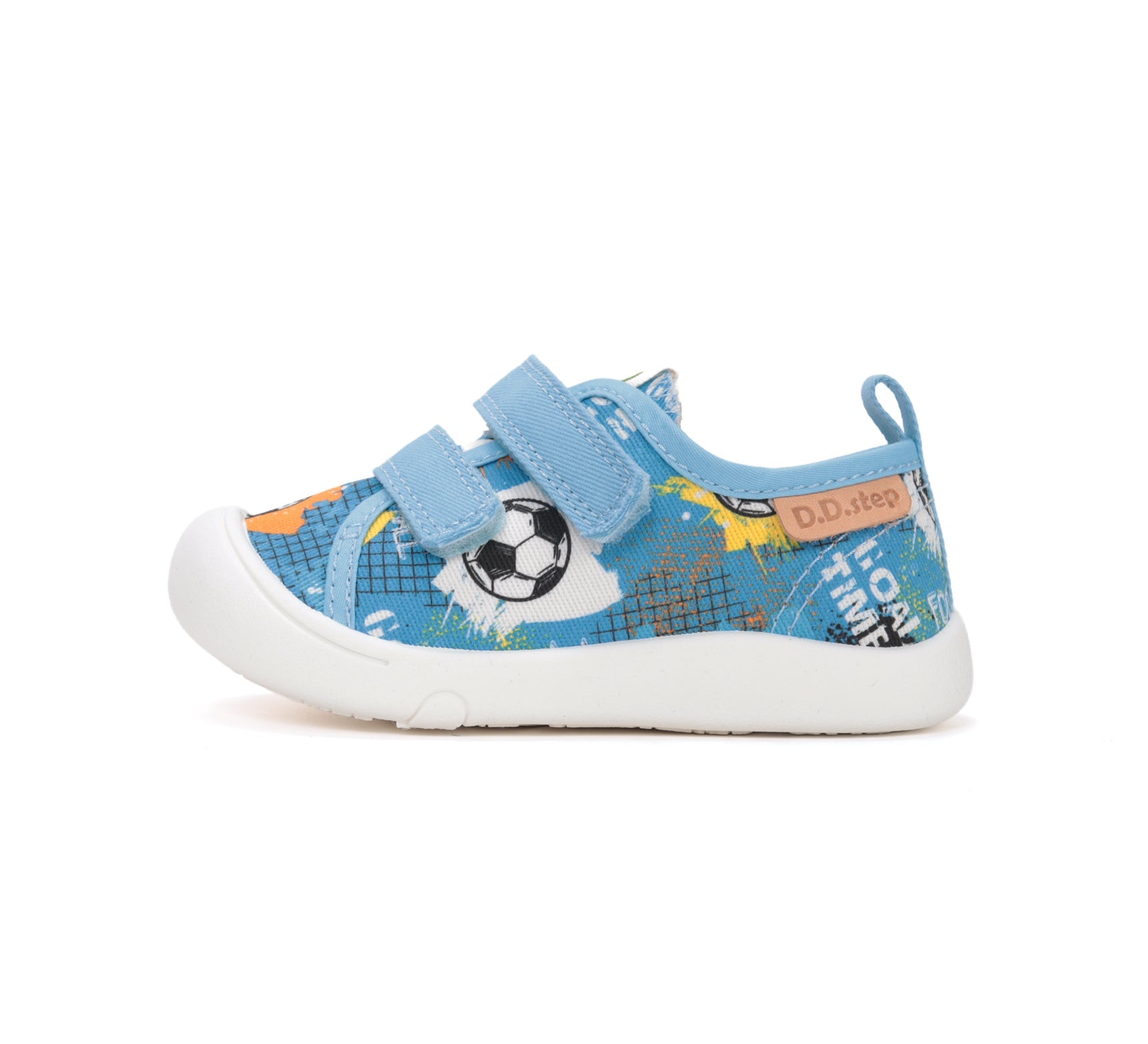 D.D.Step tenisi baieti din panza 22-33 Marine Football Imagine secundară a produsului