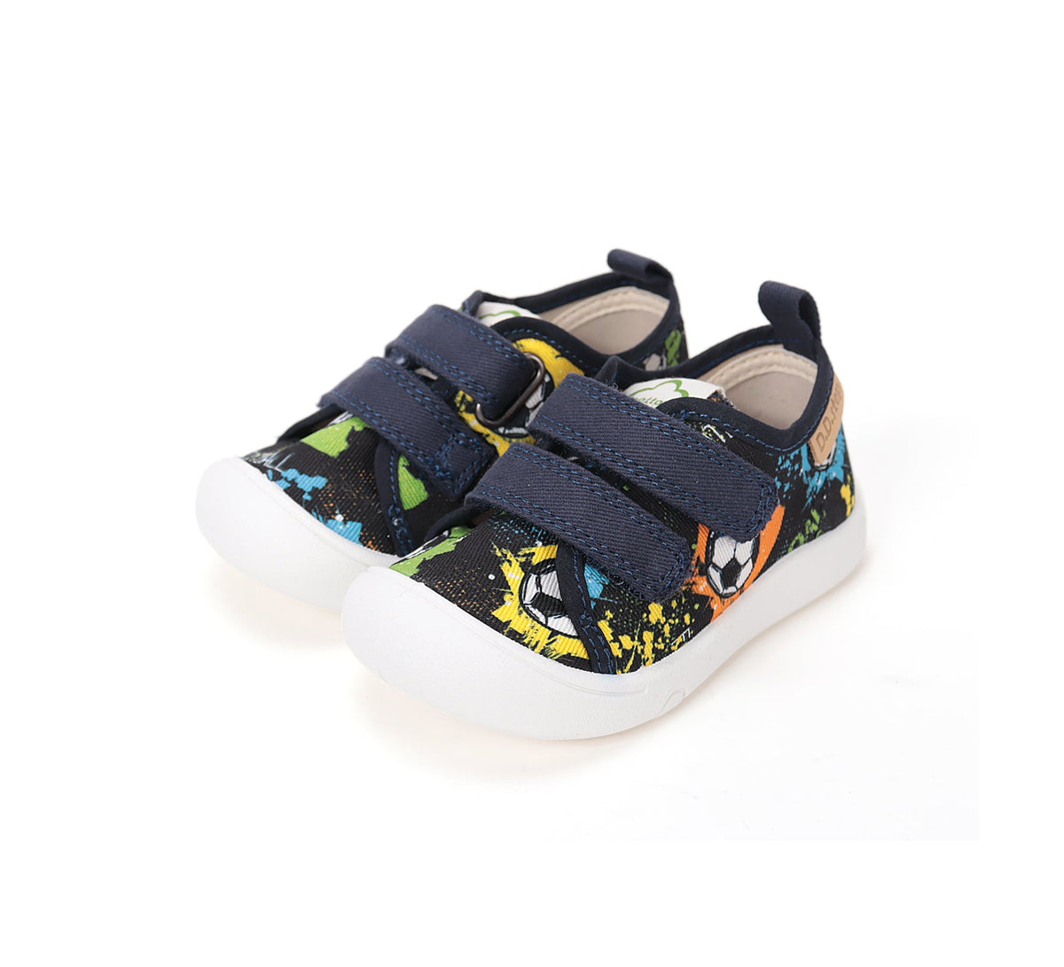 D.D.Step tenisi baieti din panza 22-33 Royal Blue Football