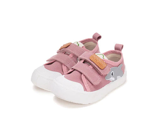 D.D.Step tenisi fete 26-31 Baby Pink cu delfin Imagine principală a produsului