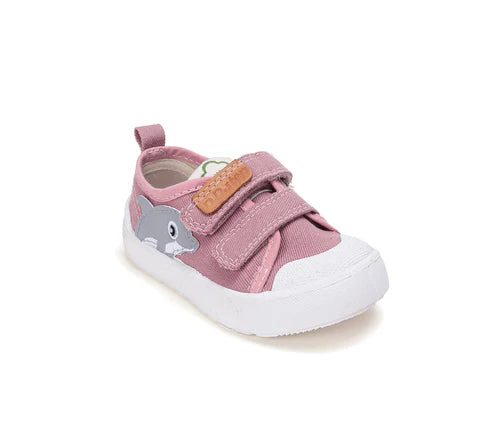 D.D.Step tenisi fete 26-31 Baby Pink cu iepuras