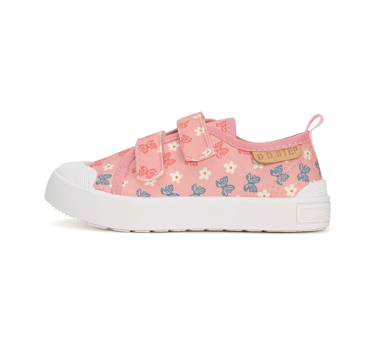 D.D.Step tenisi fete 20-25, Daisy Pink fluturasi cu flori Imagine secundară a produsului