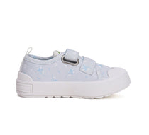 D.D.Step tenisi fete 26-31 Sky Blue cu floricele