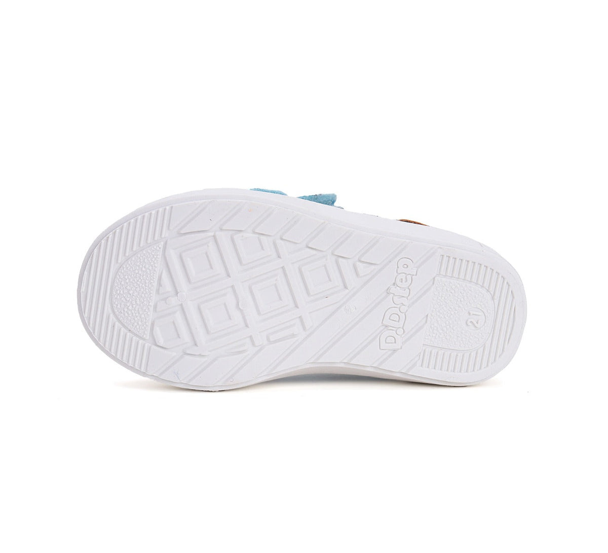 D.D.Step tenisi fete 20-25 Sky Blue cu floricele