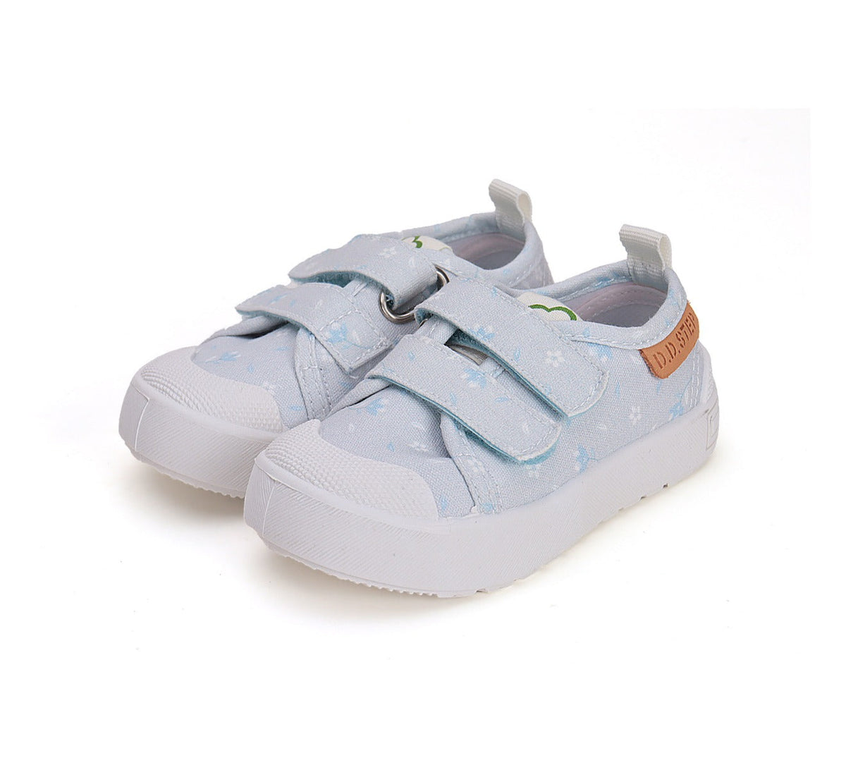 D.D.Step tenisi fete 26-31 Sky Blue cu floricele Imagine principală a produsului